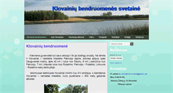 Desktop Screenshot of klovainiubendruomene.lt